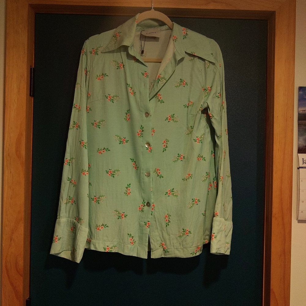 Sleeper Floral Patterned Button Down - image 3